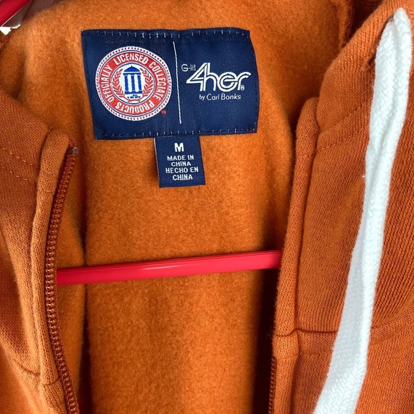 Texas Longhorn Hoodie Size Medium Full Zip G-lll By Carl Banks EUC - Picture 9 of 12